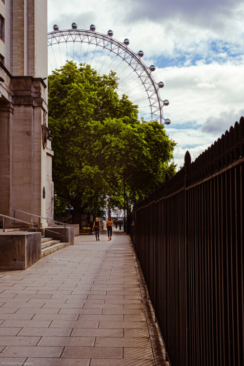Path to London Eye
